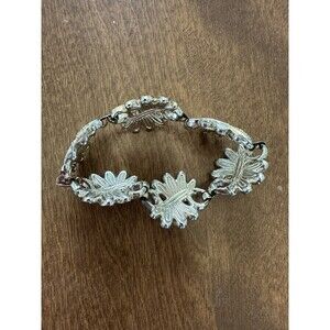 Sarah Coventry Bracelet Rhinestone Panel Gold Tone 7 inch Vintage